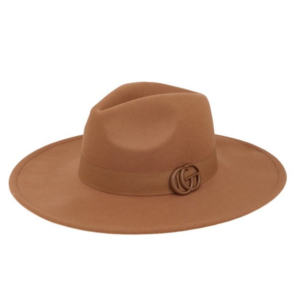 •Glam On• Felt Fedora Logo Hat (Red Edition) - Picture 4 of 14